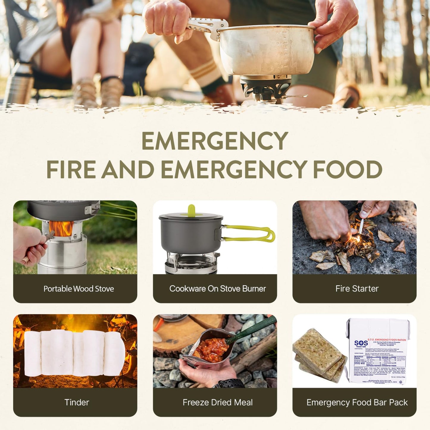 TacPreps 45L Complete 72-Hour Survival Bug Out Backpack Kit