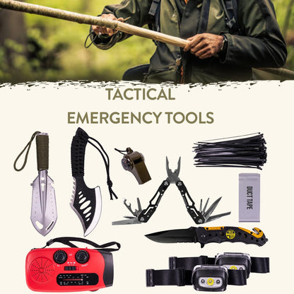 TacPreps 45L Complete 72-Hour Survival Bug Out Backpack Kit