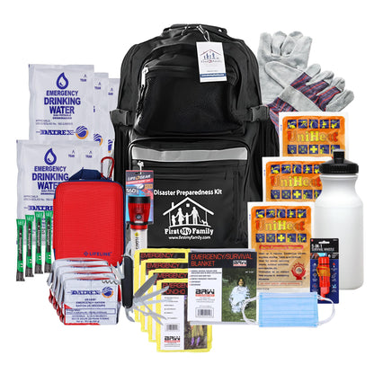 First My Family 4-Person Premium 72-Hour Disaster Preparedness Kit