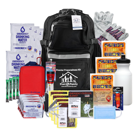 First My Family 4-Person Premium 72-Hour Disaster Preparedness Kit