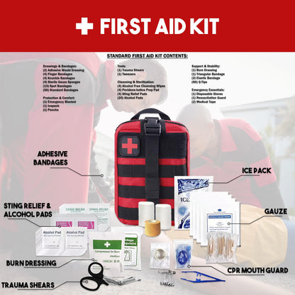 Denver Premium 72-Hour Survival Backpack Kit for 2 – Khaki Tactical Edition
