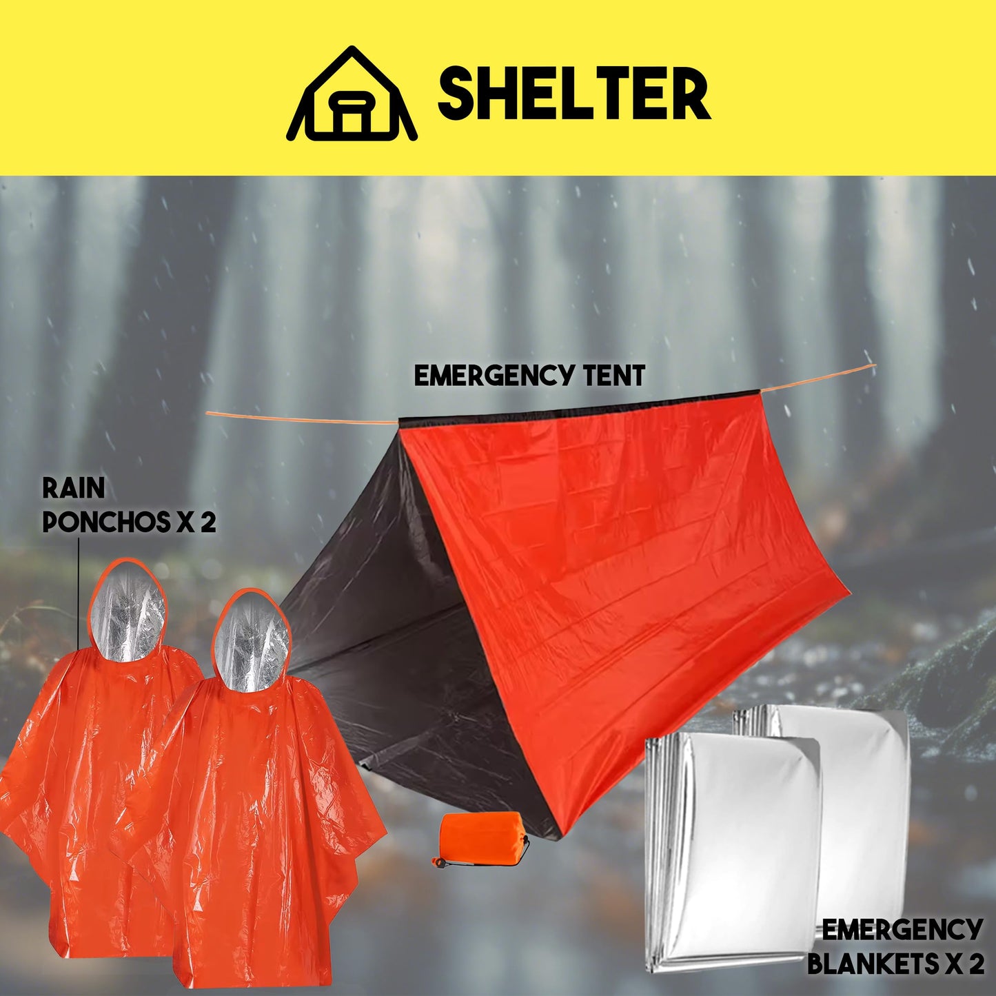 Denver Premium 72-Hour Emergency Survival Go Bag – Green Edition