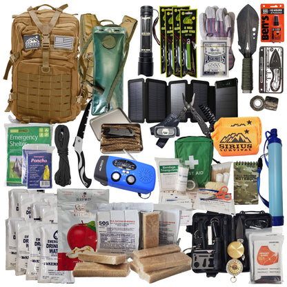 Sirius Survival Ultimate Emergency Bug Out Backpack – Tan Edition