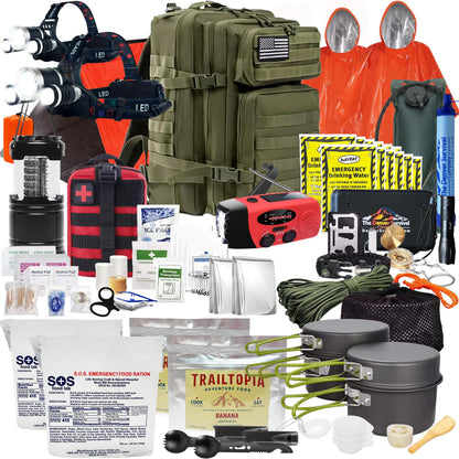 Denver Premium 72-Hour Emergency Survival Go Bag – Green Edition