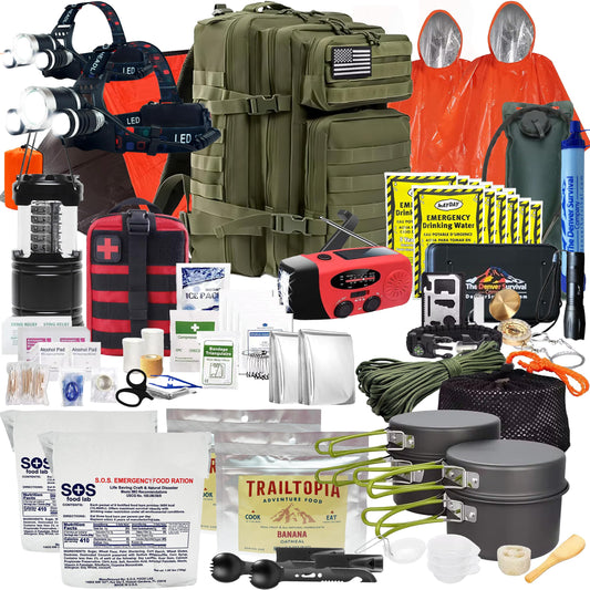 Denver Premium 72-Hour Emergency Survival Go Bag – Green Edition