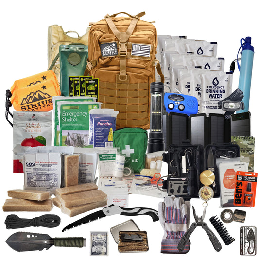 Sirius Survival Ultimate Emergency Bug Out Backpack – Tan Edition